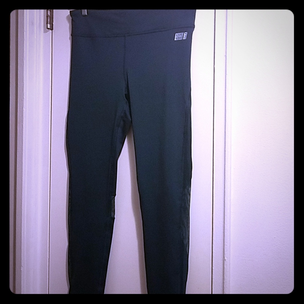 Aeropostale Long Mesh Cut-out Leggings